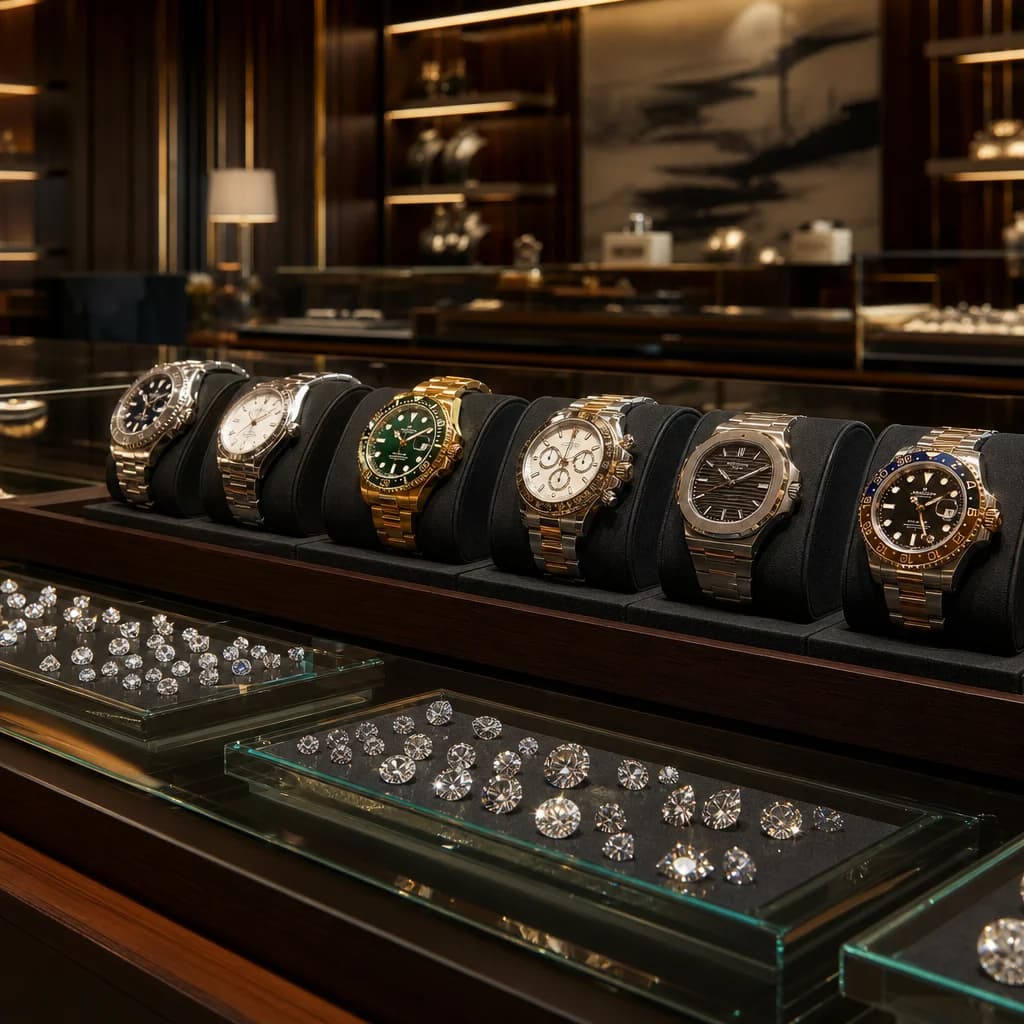 Private appointment room at Heritage Trading Co., the Northern New Jersey diamond, luxury watch and estate jewelry buying desk